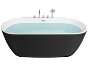 Freestanding Bathtub ROTSO 1700 x 800 mm Black/ White_811202