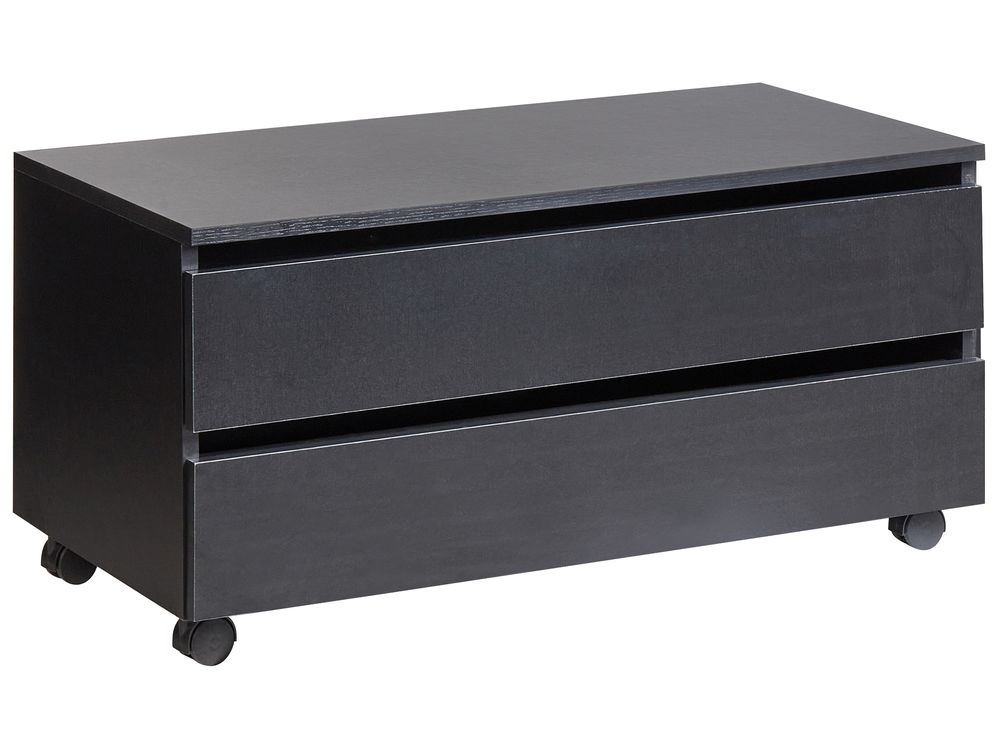 Armadietto da bagno TERESINA con ruote 80 cm Nero