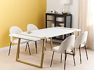 Dining Table MARTYNIKA White Marble 200 cm 90 cm_1172704