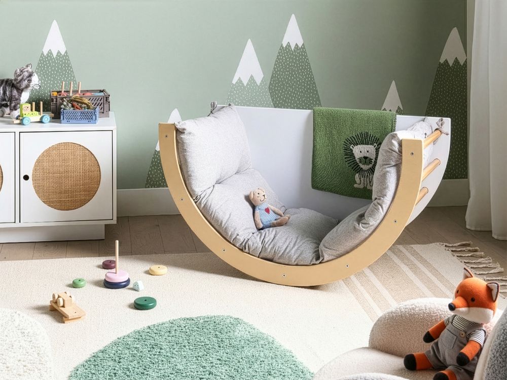Multifunctional Climbing Arch NIMBIN Pine Wood Light Brown Montessori