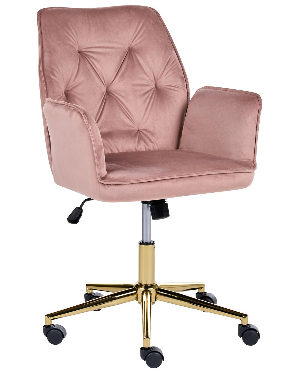 Desk Chair CELARA Velvet Pink