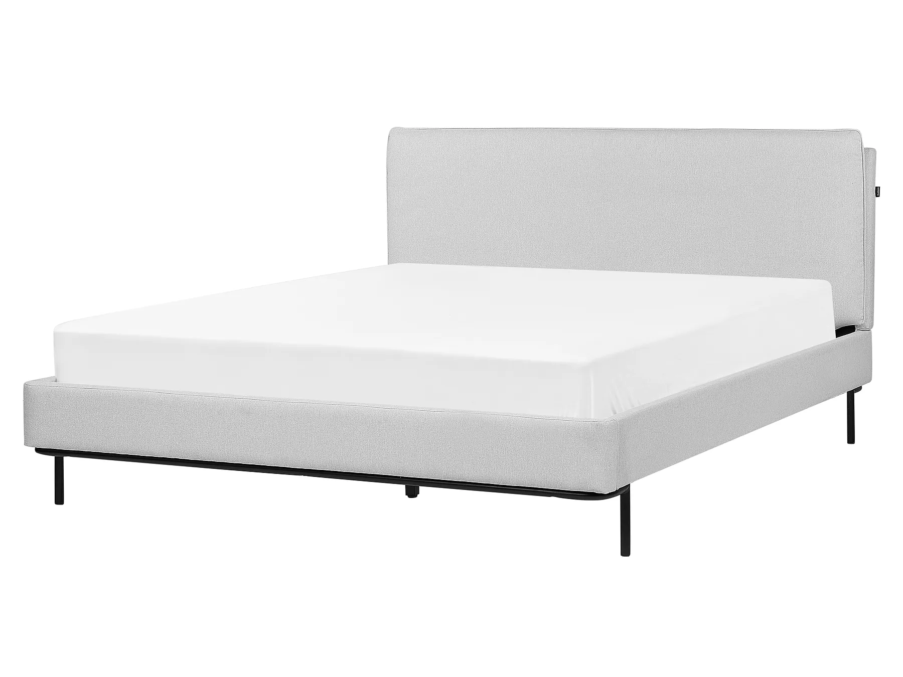 Letto Tessuto CORIO 160 x 200 cm Grigio chiaro_903195