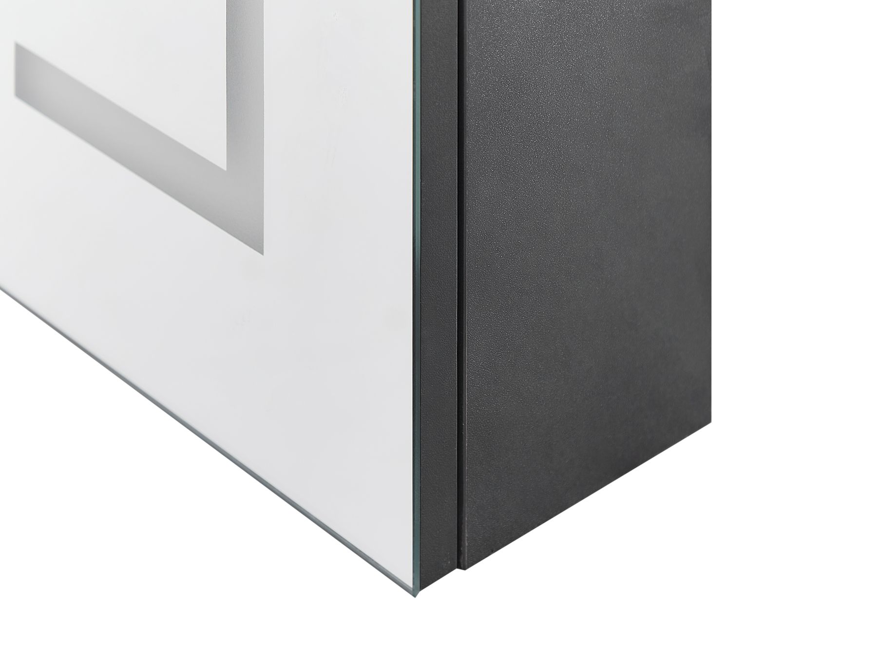 Armoire de toilette 60 x 60 cm LED noire MAZARREDO | Beliani.fr