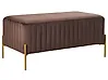 Upholstered Bench UTAH Velvet Dark Brown