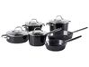 10 Piece Cookware Set ELITE PRO Black