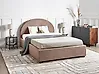 Ottoman Bed VAUCLUSE Boucle Taupe 140 x 200 cm (EU Double)