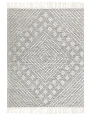 Rug SAVUR Grey 160 x 230 cm Wool_862379