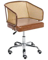 Desk Chair TUCSON Faux Leather Brown_997177