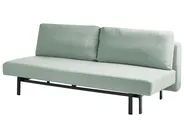 Sofa Bed 3 Seater ROYKKA Fabric Light Green_1071573