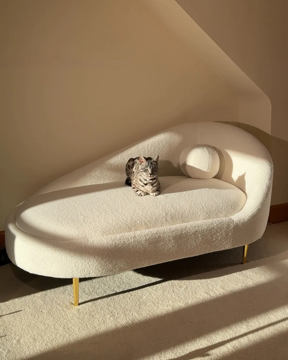 Right-Hand Chaise Longue VALREAS Boucle Off-White_1019718