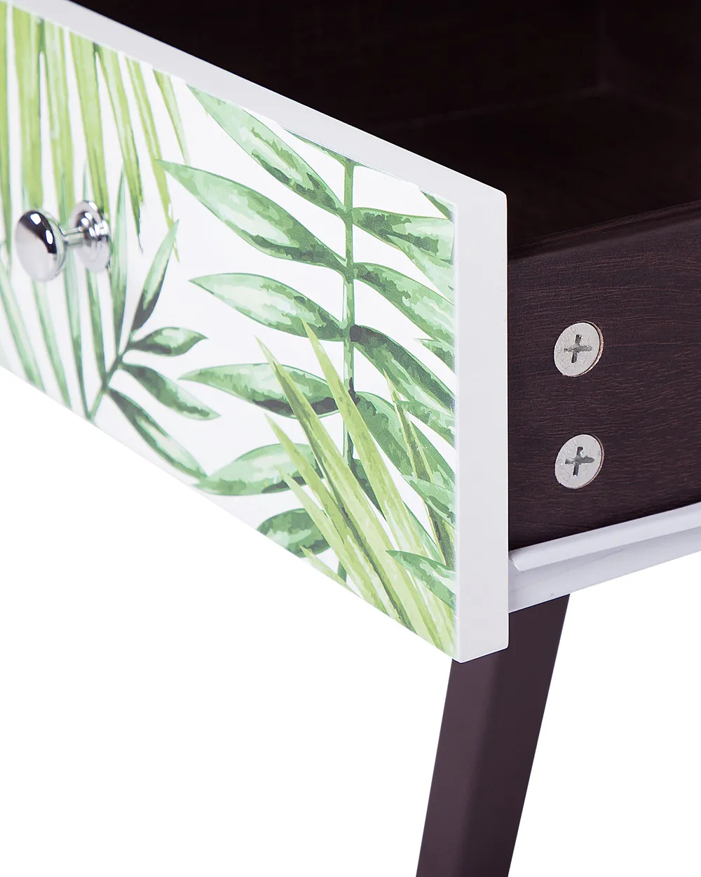 1 Drawer Bedside Table RODES Dark Brown_753921