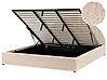 Ottoman Bed CHADENET Boucle Light Beige 180 x 200 cm (EU Super King)