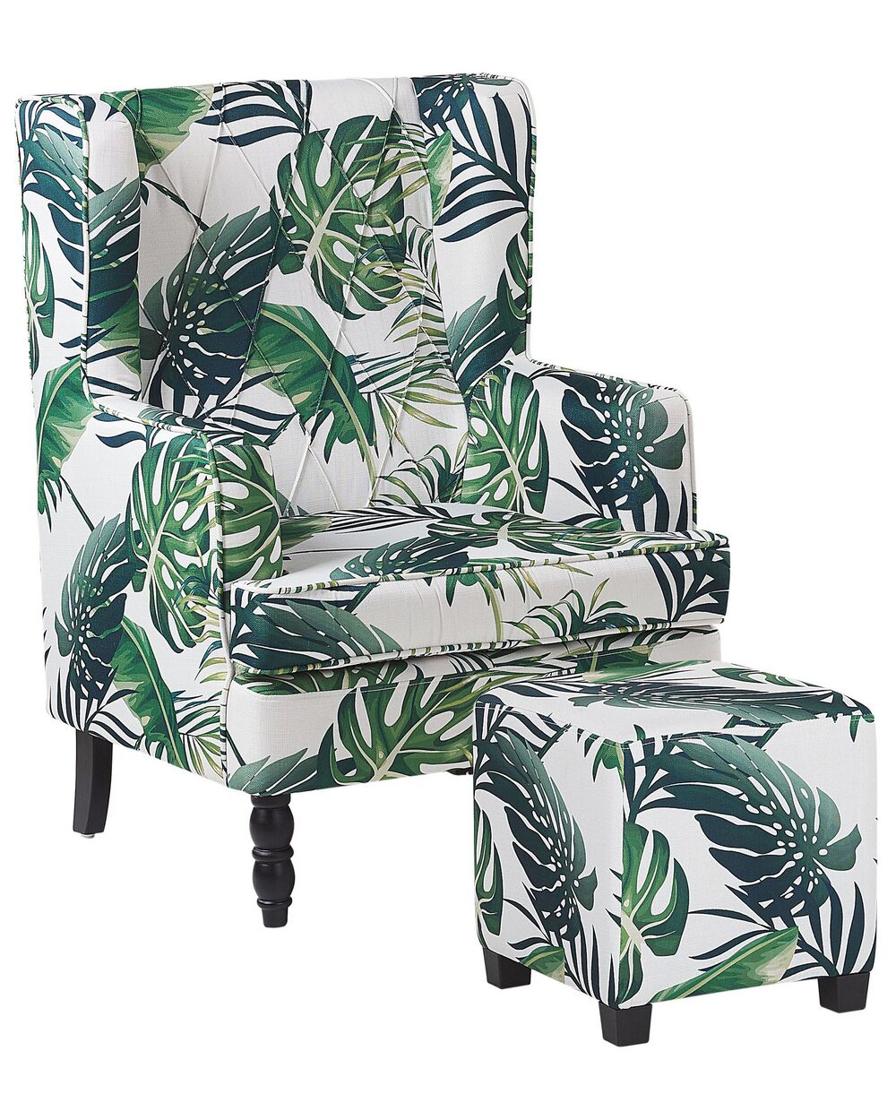 Leaf print armchair new arrivals