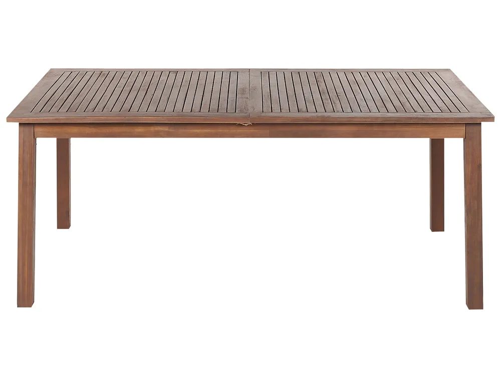 Extending Garden Dining Table CESANA 180/240 cm 100 cm Acacia Wood Dark Brown_868539