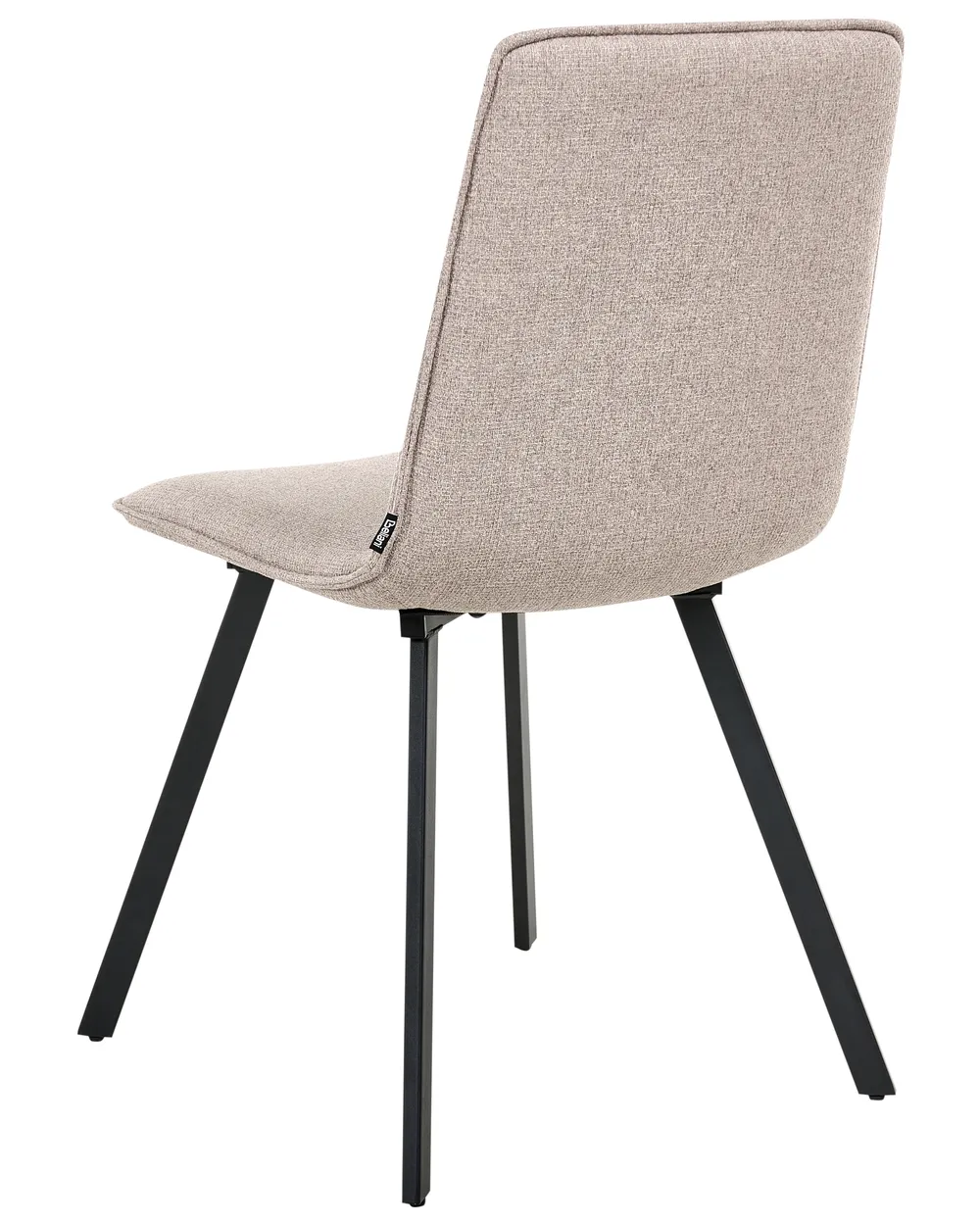 Set of 2 Dining Chairs CARVER Fabric Light Brown_999058