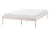 Lit avec sommier Métal VAURS 140 x 200 cm Beige clair