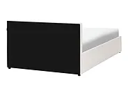Sommier com arrumação LAURESSES Tecido Creme claro 120 x 200 cm_1150426