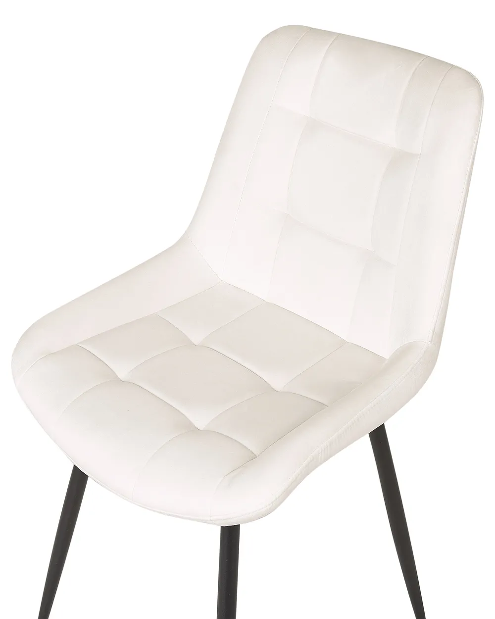 Set of 2 Dining Chairs MELROSE Velvet Off-White_901956