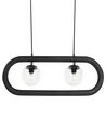 Mango Wood Pendant Lamp Black AYENSU_931018