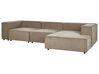 3 pers. sofa brun fløjl venstrevendt APRICA_874566