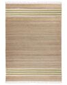 Jute Area Rug 160 x 230 cm Beige and Green MIRZA_850097