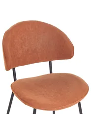 Set of 2 Dining Chairs KIANA Orange_874315