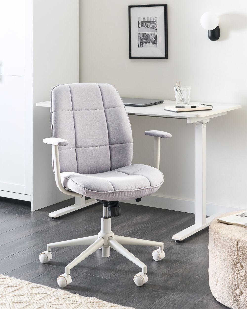 Office Chair CARLTON Fabric Grey