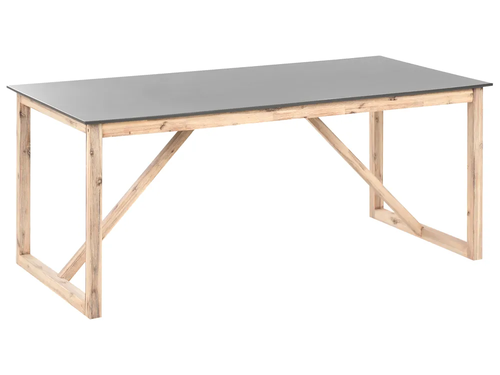 Garden Dining Table NOTTERI 180 cm 90 cm Concrete Grey