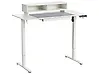 Elektromosan állítható asztal LUCAMA 120 cm x 60 cm USB porttal Fehér