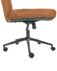 Desk Chair GEDDES Corduroy Golden Brown_1010178