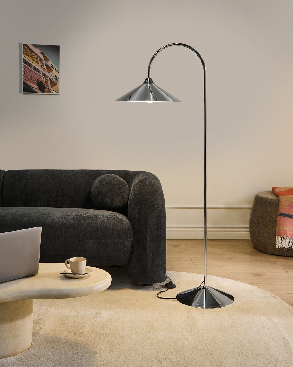 Gulvlampe SAVEGRE Metal Sølv