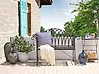 Garden Bench MILAZZO 130 cm Metal Black