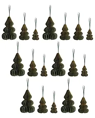Set di 19 decorazioni per l'albero di Natale ORKLA Carta Verde_1188384