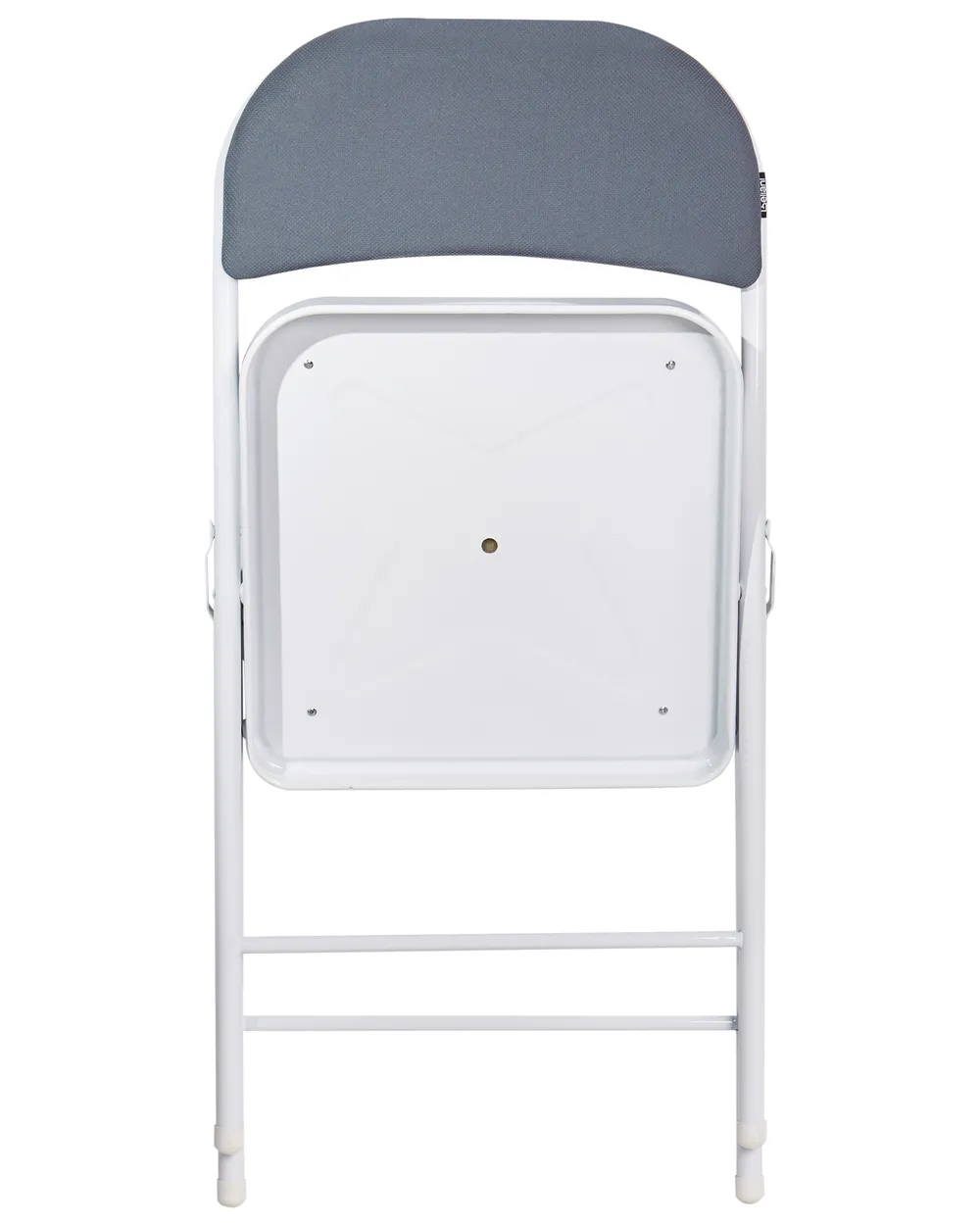 Set of 4 Folding Chairs SPARKS Metal Dark Grey/ White_938611