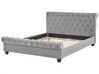 Velvet EU King Size Waterbed Light Grey AVALLON  _846773