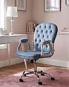 Desk Chair PRINCESS Velvet Light Blue
