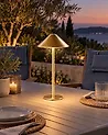 Lampe de table LED sans fil MODJO Avec variateur Métal Doré
