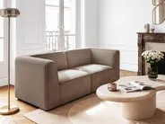 Corner Seat LEMVIG Corduroy Dark Beige Left Hand_1146388