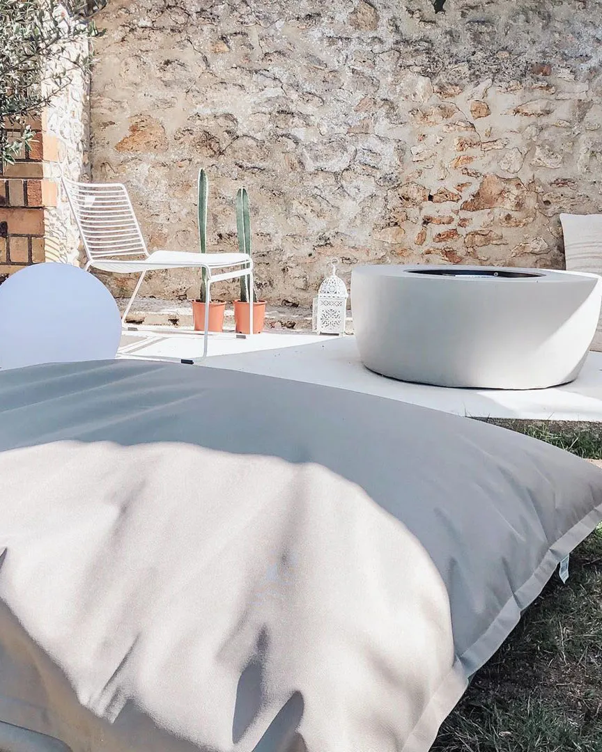 Bean Bag 300 L FUZZY 140 cm 180 cm Light Grey_774116