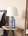 Porcelánová stolní lampa bílá/modrá MARCELINI_882986