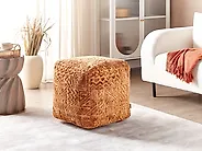 Pouf SANAWAN Viskose Goldbraun_1183438