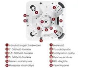 Kültéri pezsgőfürdő LED világítással VILLARRICA Fehér_968311