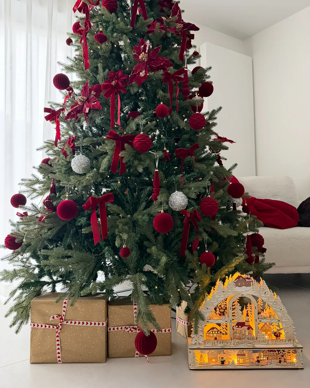 Christmas Decoration LED NORSJO 36 cm Light Brown_1043090