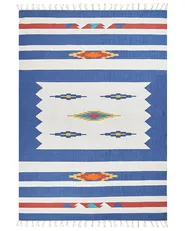 Tappeto VARSER Multicolore 200 x 300 cm Kilim Cotone_869501