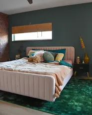Bed Velvet LUNAN 180 x 200 cm (EU Super King) Pastel Pink_982513