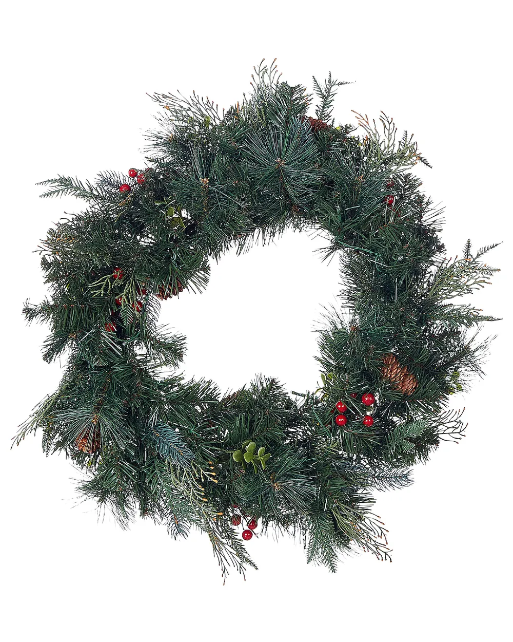 Wieniec świąteczny LED ELBRUS 60 cm Zielony_881159