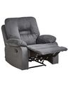 Fabric Manual Recliner Chair Grey BERGEN II_933999