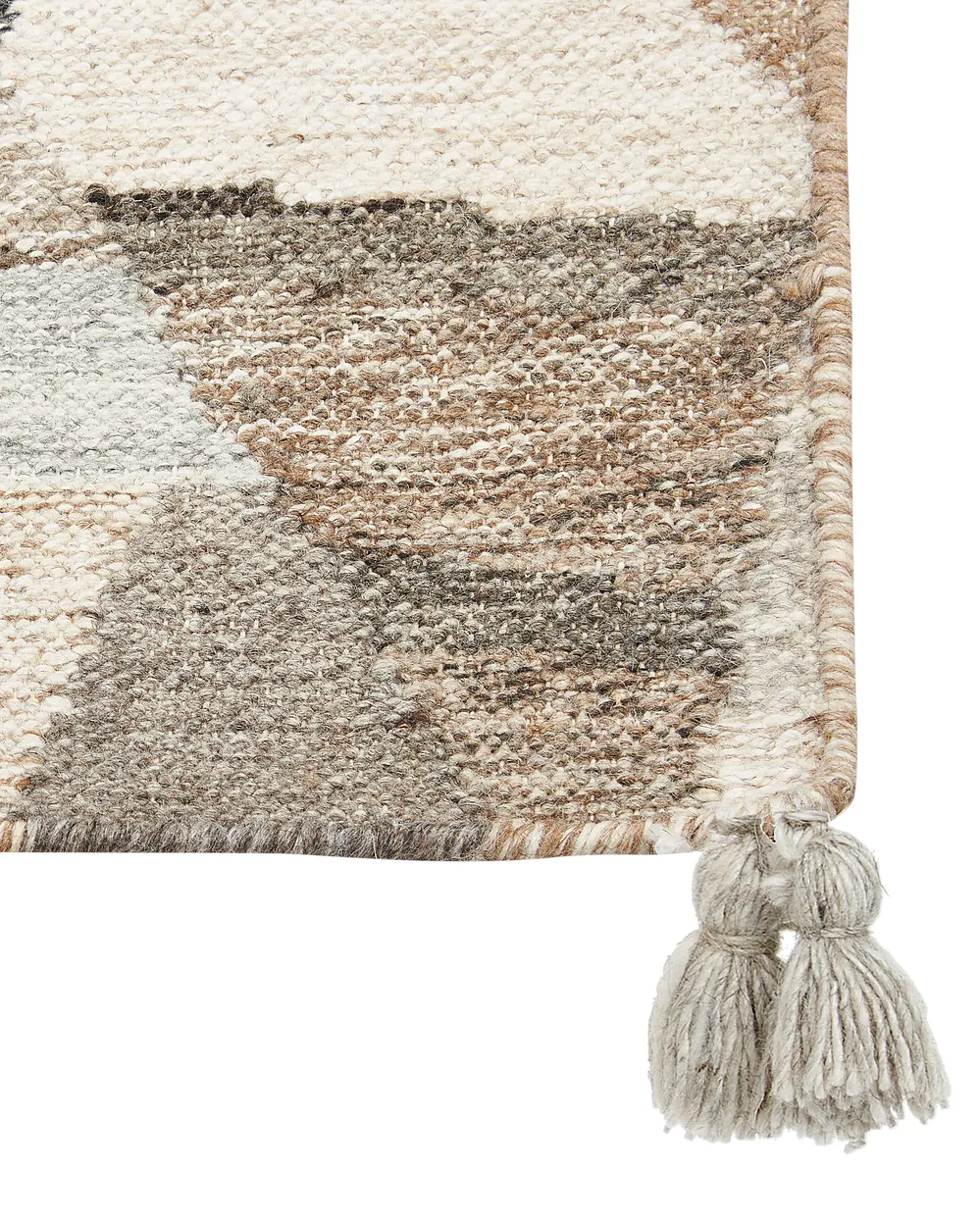 Rug ARGAVAND Beige 80 x 150 cm Kilim Wool_858275