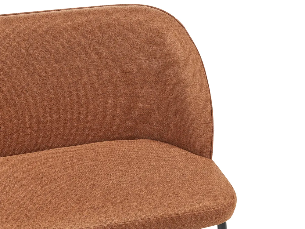 Dining Bench 2 Seater OSBY Fabric Golden Brown_929104