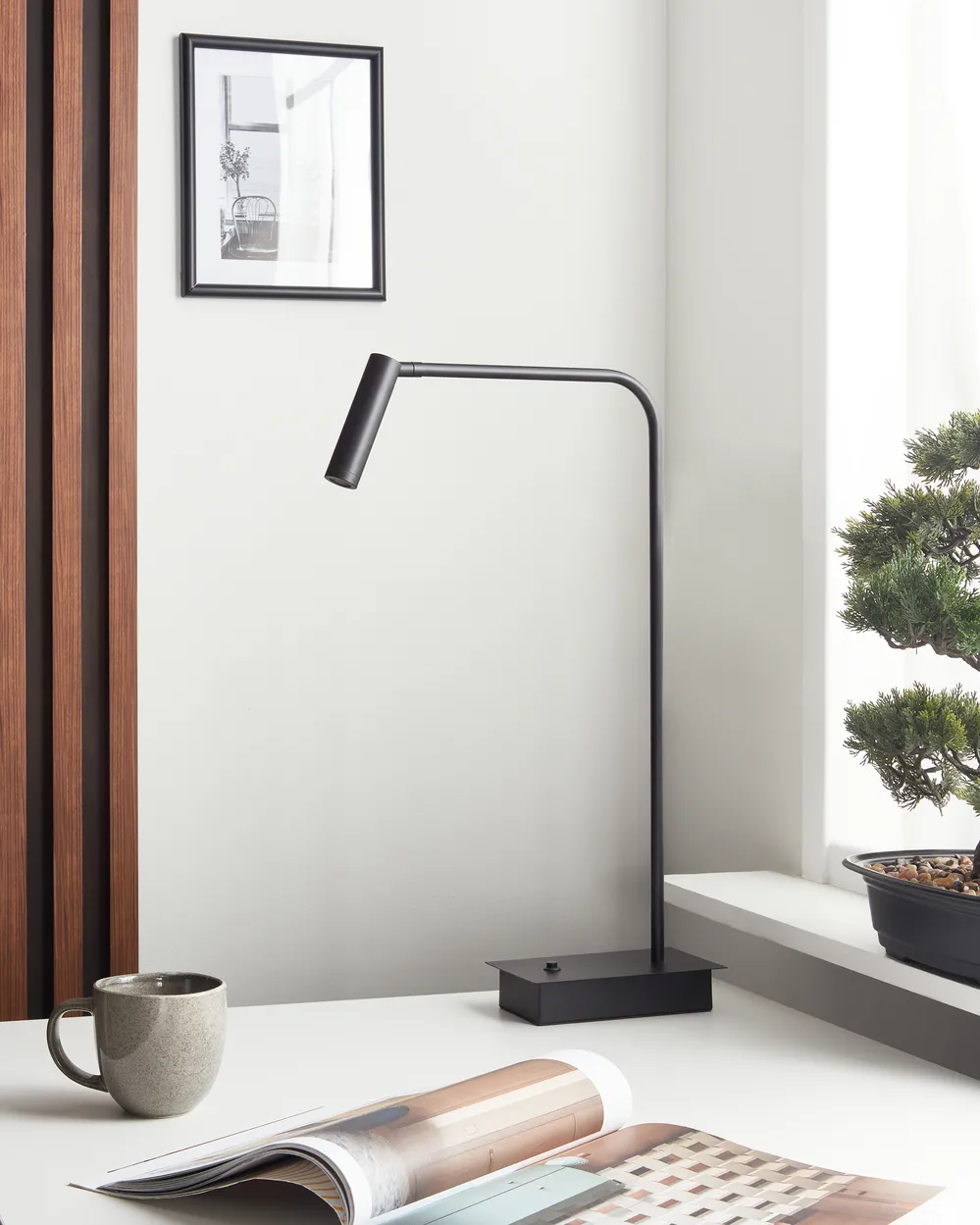 Lampada da scrivania a LED LAWSON Regolabile Metallo Nero_919209